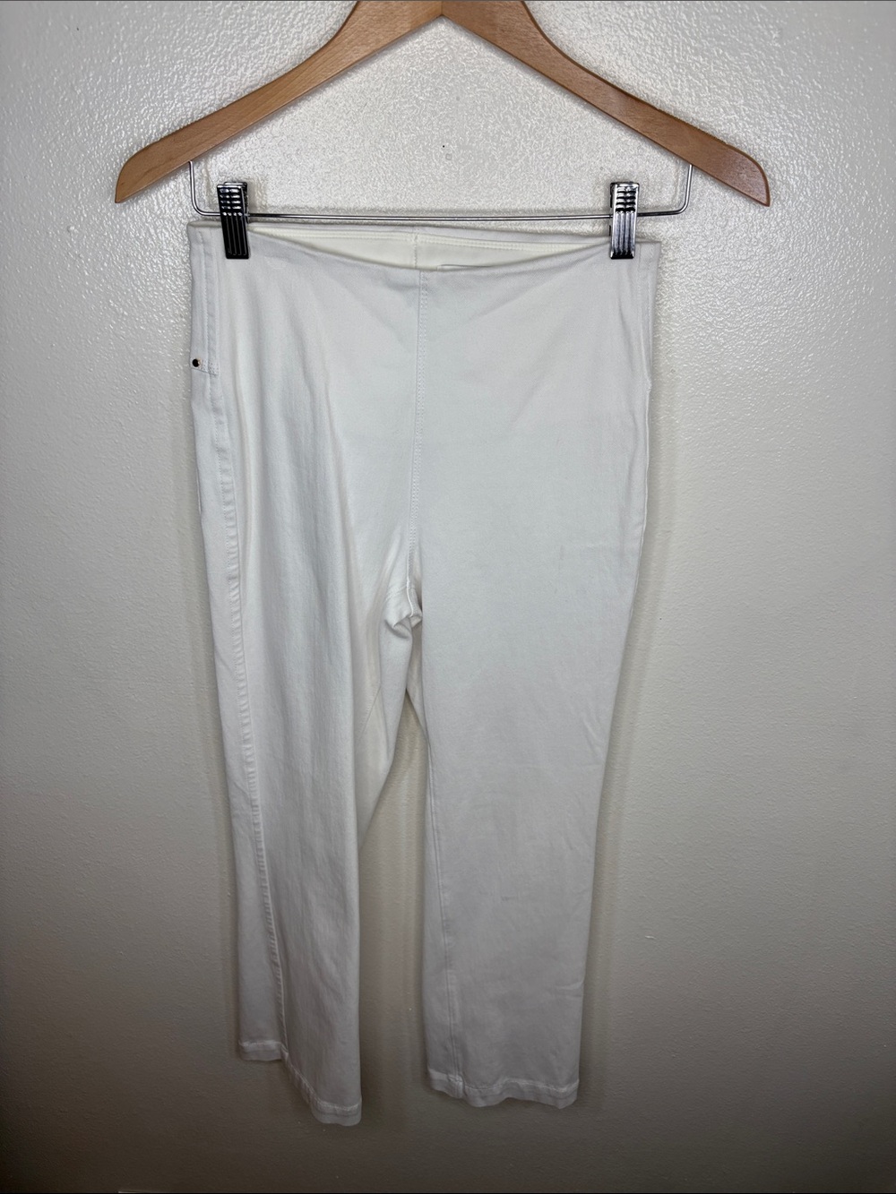 Lysse White Denim High Rise Leggings Women Size Small